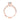 Reverse Crescent | Round Solitaire Engagement Ring - 2617RD65PK