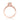 Sculpted Crescent | Round Solitaire Engagement Ring - 52RD55PK