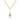 14K Yellow Gold Diamond Solitaire Pendant | 88002-4