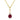 14K Yellow Gold Pink Tourmaline Solitaire Pendant | 88002-10