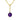 14K Yellow Gold Amethyst Solitaire Pendant | 88002-2