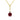 14K Yellow Gold Ruby Solitaire Pendant | 88002-7