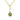 14K Yellow Gold Peridot Solitaire Pendant | 88002-8