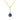14K Yellow Gold Sapphire Solitaire Pendant | 88002-9