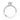 Petite Crescent | Round Solitaire Engagement Ring - HT2559RD7W