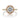 Crescent Chandelier | Round Pavé Engagement Ring - HT2570RD7Y