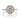 Crescent Chandelier | Round Pavé Engagement Ring - HT2570RD7