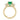 Emerald Three-Stone Engagement Ring | TR97