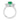 Emerald Three-Stone Engagement Ring | TR97