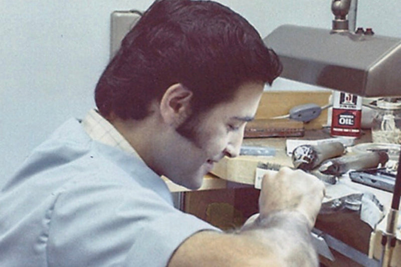 Garo at the bench, early 1970s